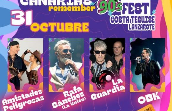 90s music festival this Halloween in Costa Teguise