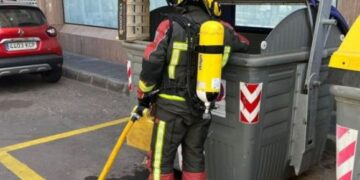 Action on container fires
