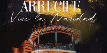 Arrecife Christmas light switch-on
