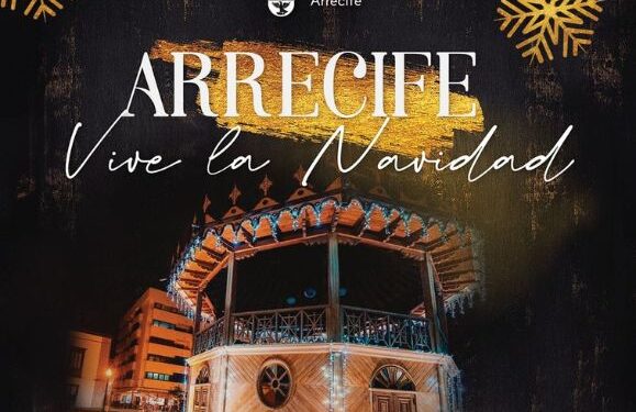 Arrecife Christmas light switch-on