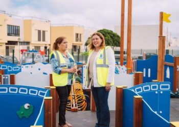 New playground in Argana Alta progressing fast