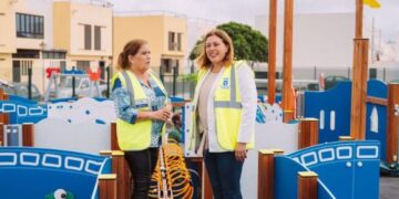 New playground in Argana Alta progressing fast
