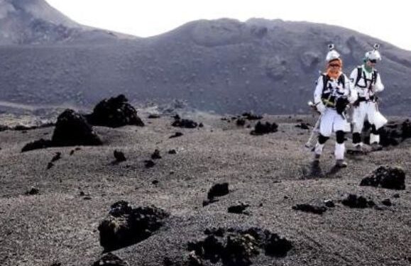 Astronauts touchdown on Lanzarote