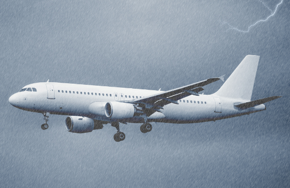 Bad weather diverts flights