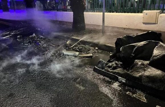 Bin fires start in Puerto del Carmen