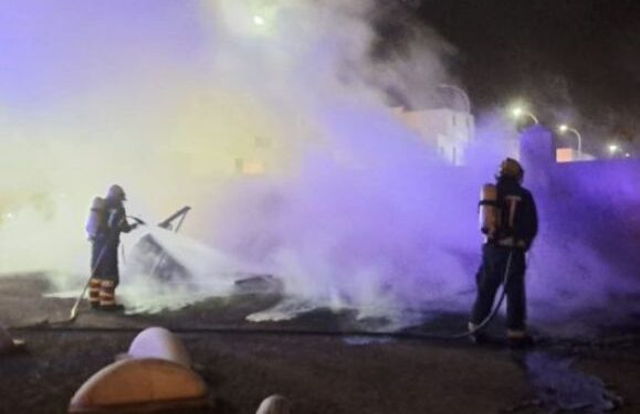 Bins set on fire in Arrecife