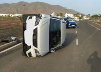 Car accident in Playa Blanca