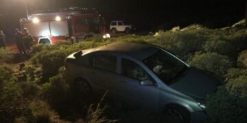 Woman freed from car
