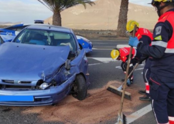 Vehicle collision in San Bartolomé