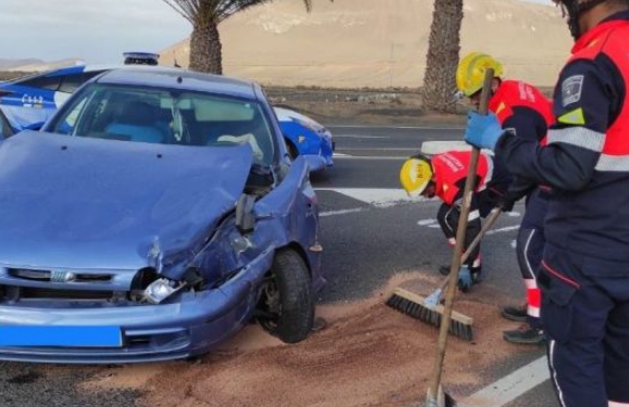 Vehicle collision in San Bartolomé