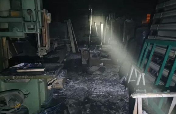 Carpentry workshop fire