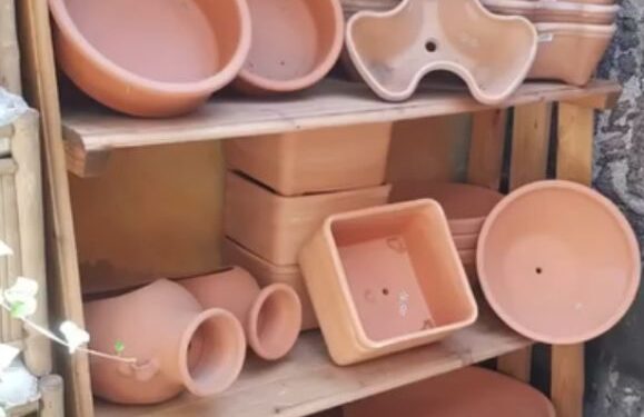 New ceramic pots at Flower Power