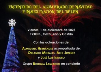 San Bartolomé Christmas light switch-on