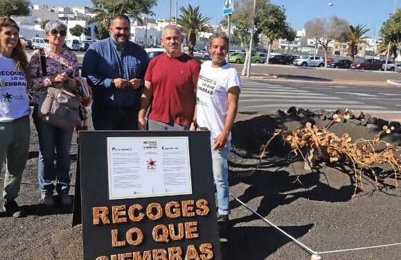 Cabildo installs cigarette vine and denounces littering