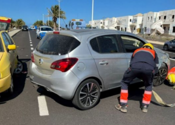 Collision in Costa Teguise