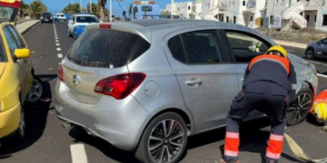 Collision in Costa Teguise