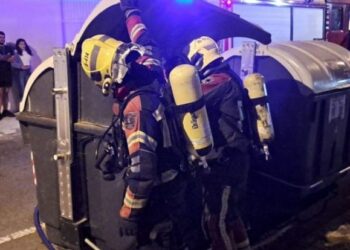 Container fire extinguished
