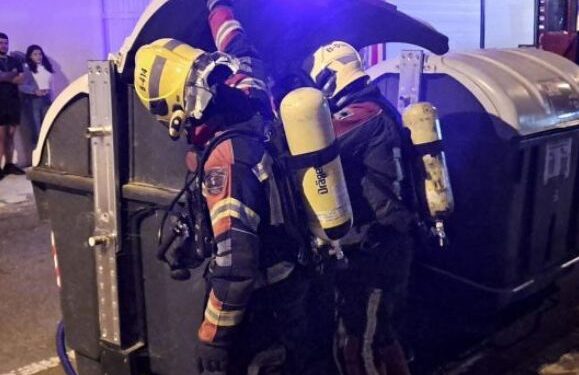 Container fire extinguished