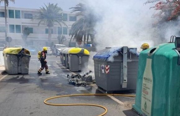 Container fires across the island