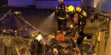 Container and vehicle fires return
