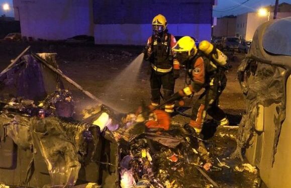 Container and vehicle fires return