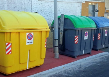 Container fires In Puerto del Carmen