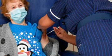 Coventry woman receives first Covid vaccine