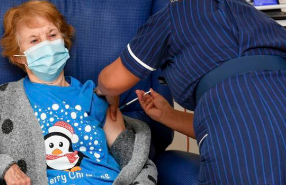 Coventry woman receives first Covid vaccine