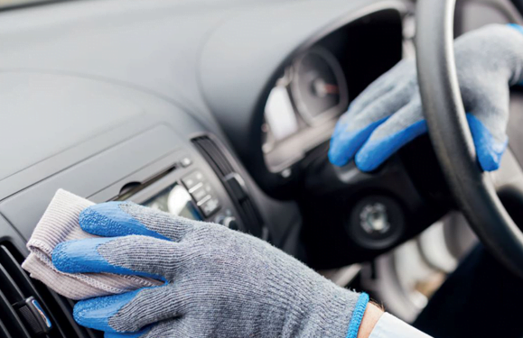 How to disinfect a car