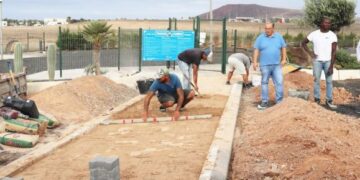 Dog park improvements in Playa Blanca