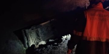 Driver injured after leaving the road in Uga