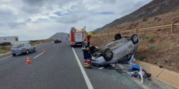 Driver injured in accident near Mala
