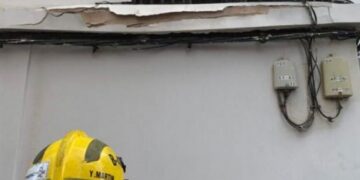 Falling debris and decorations