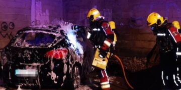 Vehicle fire in Lanzarote
