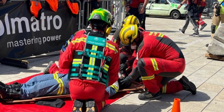 Lanzarote fire fighters come second in National Traffic Accident Rescue Meeting