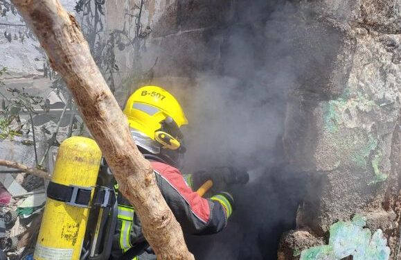 Another abandoned house fire in Arrecife