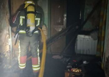 Fire in squat