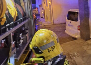 Fire in multi-storey building in Arrecife