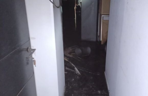 Hotel partly evacuated after fire