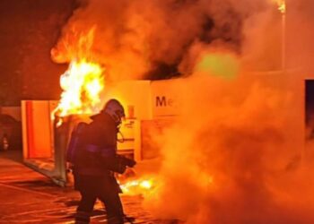 Six rubbish bins set on fire in Puerto del Carmen