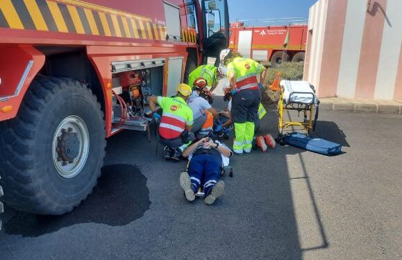 Airport crash simulation