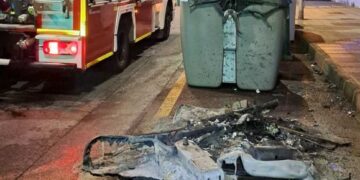 Numerous container fires in Arrecife