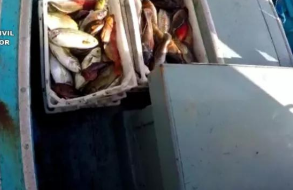 Fishermen caught with banned equipment