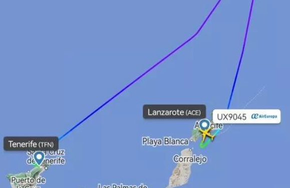Flight diversion to Lanzarote