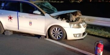 Four injured in crash