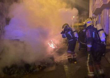 Four rubbish containers burned in Arrecife
