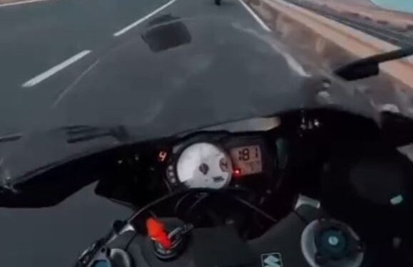 Guardia Civil investigate speeding motorcyclist