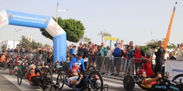 Handbike race victory