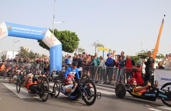 Handbike race victory