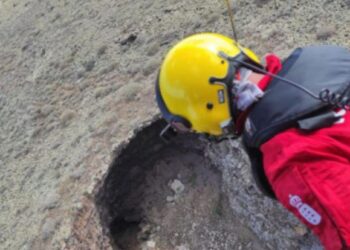 Helicopter rescue at Volcán de la Corona